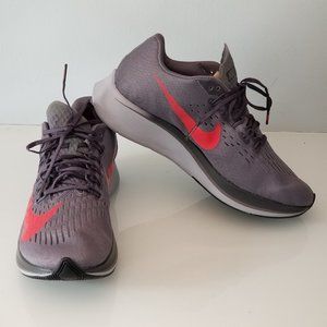 nike gray and red shoes